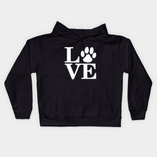 Paw Print LOVE Kids Hoodie